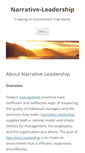 Mobile Screenshot of narrative-leadership.com