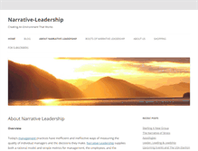 Tablet Screenshot of narrative-leadership.com